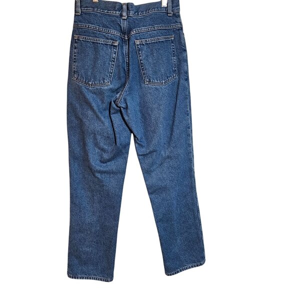 L.L. Bean Women's high rise Lined Jeans Blue 8 MT Cabincore Gorpcore Trail Fit - Picture 3 of 16